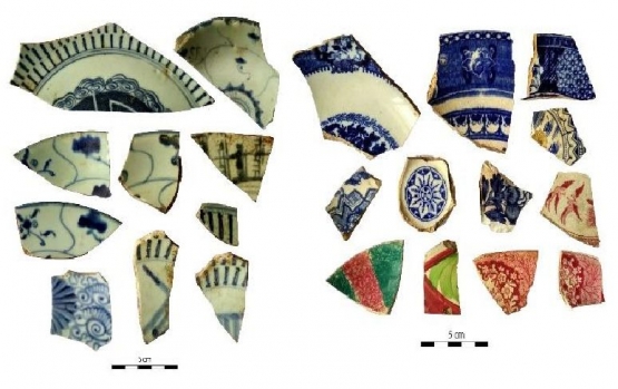 Temuan pecahan keramik di Situs Loloda. Sumber: Dokpri