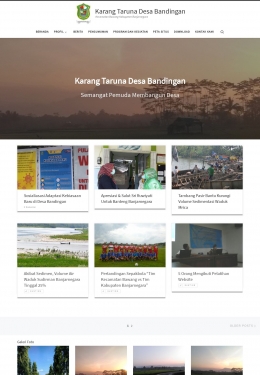 Tampilan Website Karang Taruna Desa Bandingan (Dokpri)