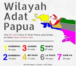 Pembagian wilayah adat dan suku di Papua (Foto: instagram tifa)