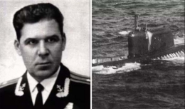 Foto Kapten Zeteyev dan kapal selam K-19 (sumber: jejaktapak.com)