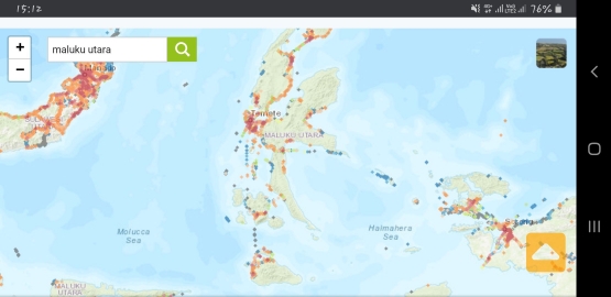 Beberapa kabupaten di Provinsi Maluku Utara| Sumber: NPerf.com.