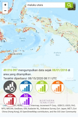 Beberapa wilayah di Timur (NTT, Maluku, Maluku Utara dan Papua)|Sumber: NPerf.com.