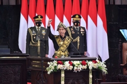 Pidato Kenegaraan Presiden Jokowi (ISTANA PRESIDEN/AGUS SUPARTO) via kompas.com