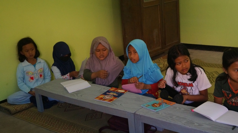 Potret kegiatan Bimbel Banter