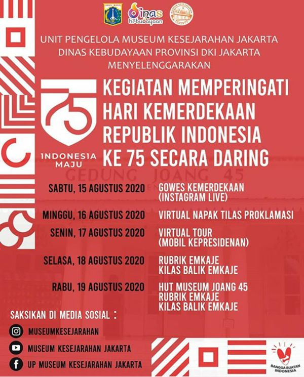 Rangkaian acara Museum Kesejarahan Jakarta (Foto: IG Museum Kesejarahan Jakarta)