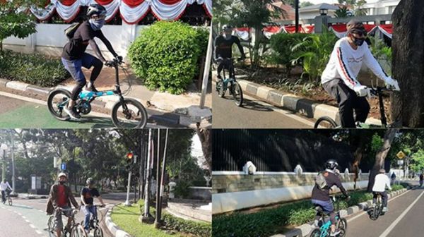 Para peserta Gowes menuju Museum Perumusan Naskah Proklamasi (Foto: IG Museum Kesejarahan Jakarta)