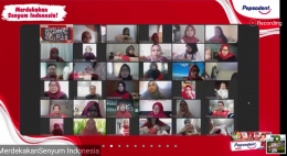 Peserta virtual event peluncuran Pepsodent edisi khusus merah putih