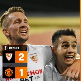 Penyerang Belanda, Luuk De Jong cetak gol kemenangan untuk Sevilla. Gambar: UEFA.com