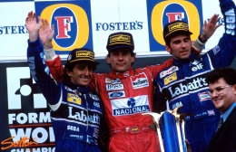 Alain Prost, Ayrton Senna dan Damon Hill