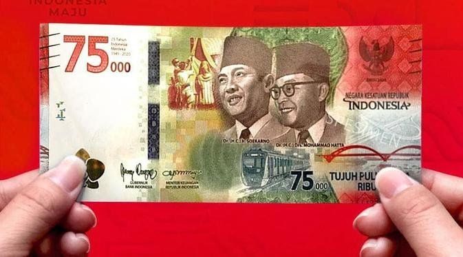 Uang Pecahan Rp. 75.000 Terbitan Bank Indonesia. Sumber CNN Indonesia
