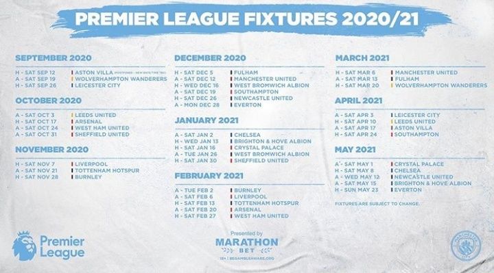 Rilis Jadwal Lengkap Premier League Musim 2020 2021 Halaman All Kompasiana Rilis Jadwal Lengkap Premier League Musim 2020 2021 Halaman All Kompasiana