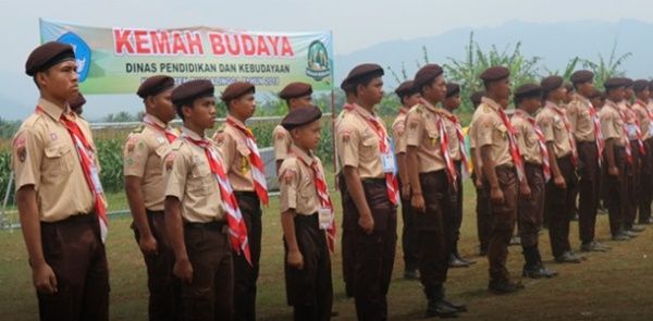 Pramuka ikut kemah budaya (Foto: rmoljateng.com)