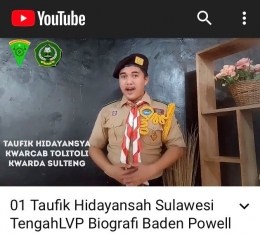 Taufik Hidayansah dari Sulawesi Tengah. (Foto: Youtube)