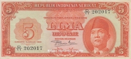 Wajah Sukarno pada Uang RIS 1950 (koleksi pribadi)