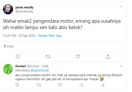 tangkapan layar twitter