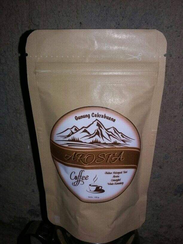 Arosta, Produk kopi yang dihasilkan oleh Kelompok Tani Kopi Arosta. Sumber: Kang Iyan.