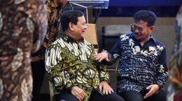 Menhan Prabowo dan Mentan Syahrul Yasin Limpo | Sumber gambar : tribunnews.com