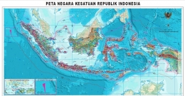Peta Negara Kesatuan Republik Indonesia (Dok. Badan Informasi Geospasial)