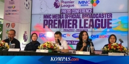 Konferensi pers peresmian hak siar Premier League di MNC Group pada 2016 lalu. Gambar: Weshley Hutagalung/JUARA via Kompas.com