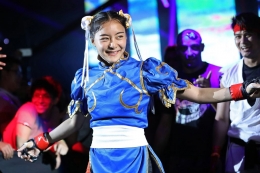 Ishige saat berkostum ala Chun Li | Foto onefc.com