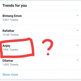 Anjay menjadi sebuah Trending Topic di Twitter setelah viralnya rilis dari sebuah lembaga yang melarang penggunaan kata 