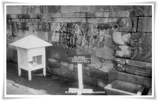 Bagian candi yang kena dampak bom (koleksi pribadi)