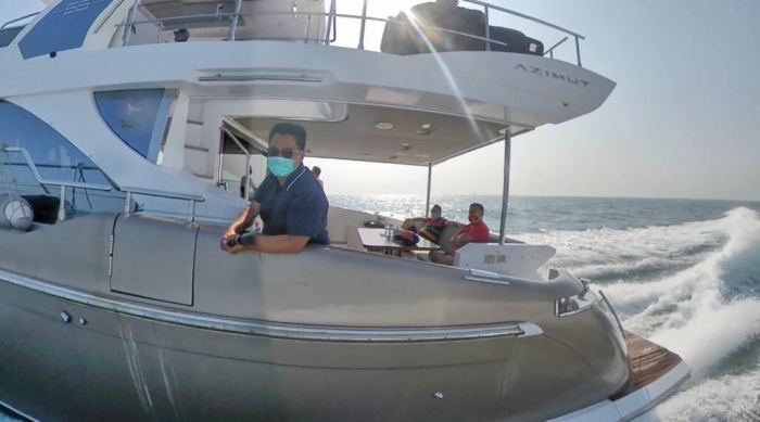 Membelah laut Jakarta. (dokpri)