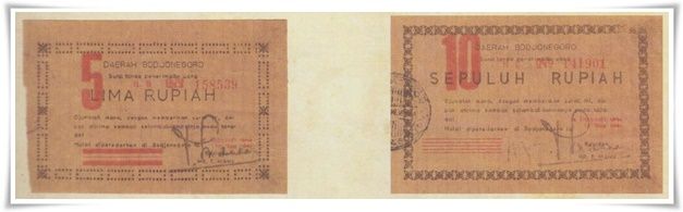 Uang kertas Bodjonegoro 1948 (Foto: Oeang Noesantara)