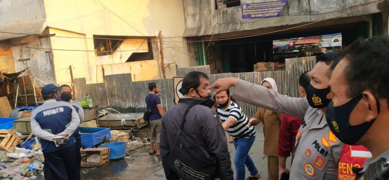 Relokasi Pedagang Pasar Ciputat, ini Pesan Kapolsek Ciputat Timur