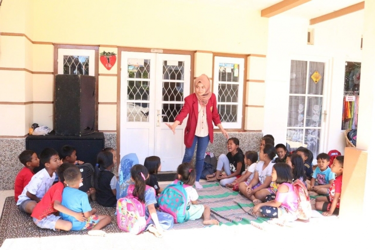 Kegiatan Pendampingan Belajar untuk Anak-Anak Dusun Caru Ledok, Desa Pendem, Kota Batu | dokpri