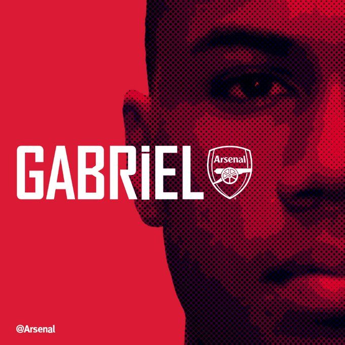 Pengenalan Arsenal terhadap bek barunya, Gabriel Magalhaes. Gambar: Arsenal.com