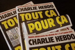 Rencana Majalah Kartun Charlie Hebdo untuk mempublikasikan kembali kartun Nabi Muhammad yang pernah menimbulkan gelombang protes. Ilustrasi : AP