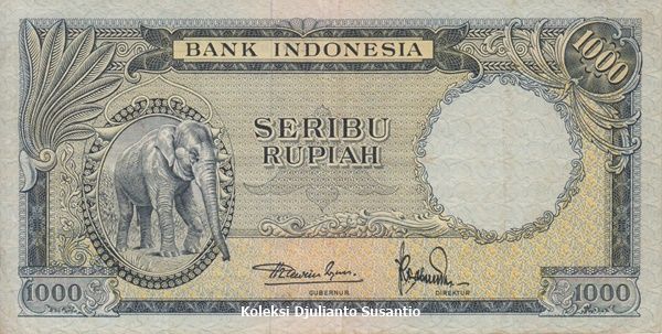 Uang nominal Rp 1000 Seri Hewan (koleksi pribadi)