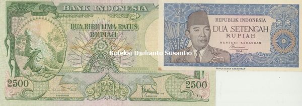 Rp 2.500 menjadi Rp 2,50 (koleksi pribadi)