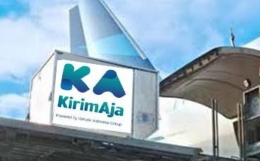 KirimAja jasa logistik milik anak perusahaan Garuda Indonesia, Aerojasa Cargo (Foto:ngopibareng.id)