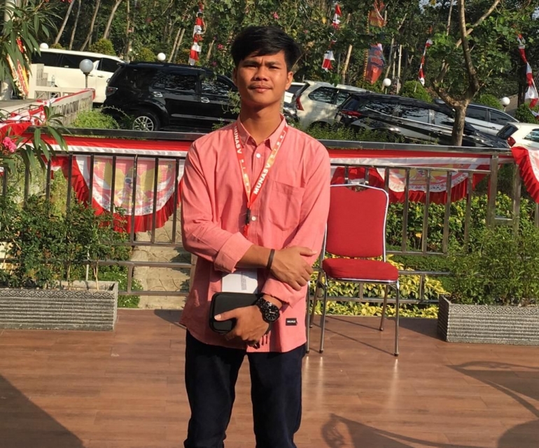 Pitter Telaumbanua saat mengikuti Munas Ke V HIMNI di Bogor, Jawa Barat