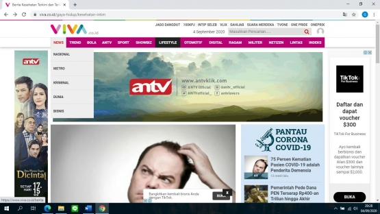 tangkapan layar pribadi dari laman viva.co.id