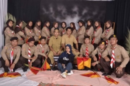 Pembina dan Anggota Pramuka NURFAL Scout berfoto bersama usai tampil di acara Lomba Desa tingkat Kabupaten Bulukumba 2020. (Dokpri)