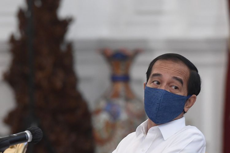 Ada 2 penafsiran terkait kebiasaan Presiden Jokowi memberi batas waktu 2 minggu (Antara Foto: Hafidz Mubarak) 