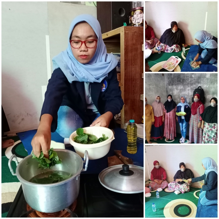 Gambar 3. Pembuatan dan Pembagian Stik kepada ibu-ibu Rt 001 Desa Tenggilis Rejo|Dokpri