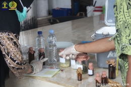 Lapas Cilegon perketat uji klinis makanan untuk napi (Foto: Raja Umar F/lapascilegoncom) 