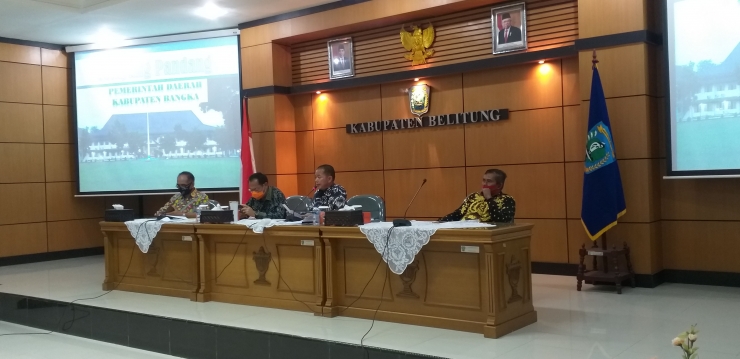 Pertemuan Bupati Bangka dengan Wakil Bupati Belitung. (Dok.Pri)