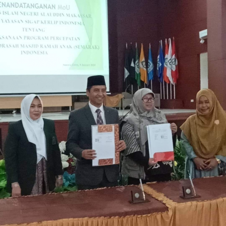 Usai Penandatanganan Kerjasama Sigap Kerlip Indonesia dengan Rektor UIN Alauddin Makassar