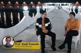 Anji (kanan) dan Hadi Pranoto. foto: tangkapan layar YouTube dipublikasikan Kompas.com