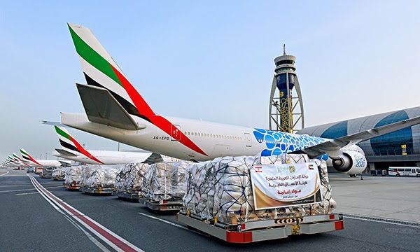 Bantuan Emirates SkyCargo untuk Beirut. Foto Emirates