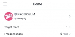 Gambar 3. Line Official Account Probiogum
