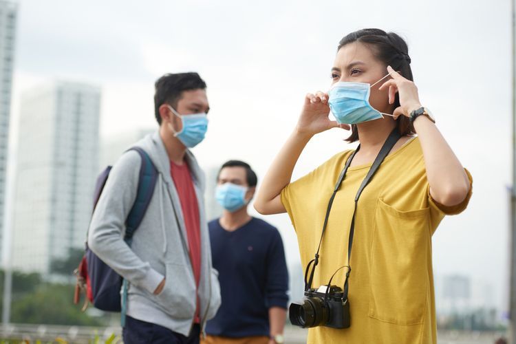 Dua kali tak mengenakan masker didenda dobel (health.kompas.com)