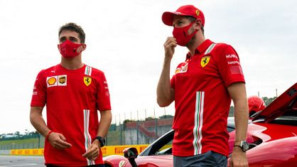 Charles Leclerc dan Sebastian Vettel (ferrari.com)