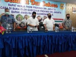 Wagub DKI menutup Raker FKDM Jakarta   