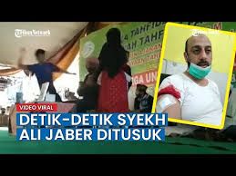 Penusukan Syaikh Ali Jaber saat berdakwah di Lampung/Foto: Youtube.com